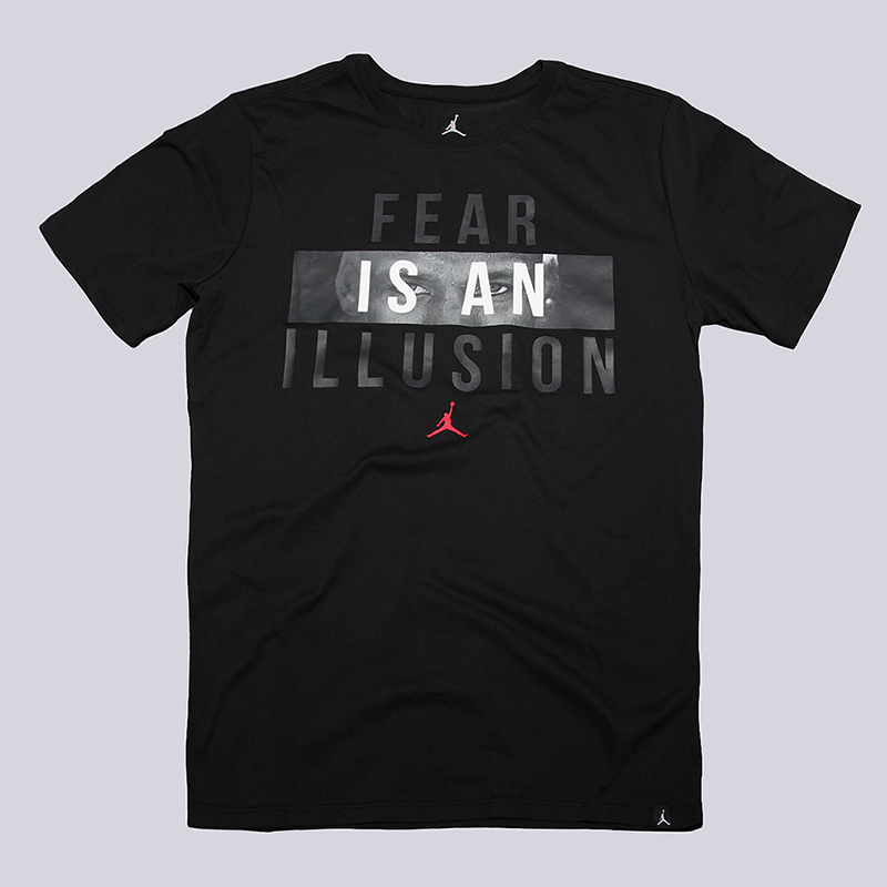 мужская черная футболка Jordan  Motivational Dri-Fit 882098-010 - цена, описание, фото 1